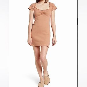 NWT Abound Lettuce Trim Mini Dress